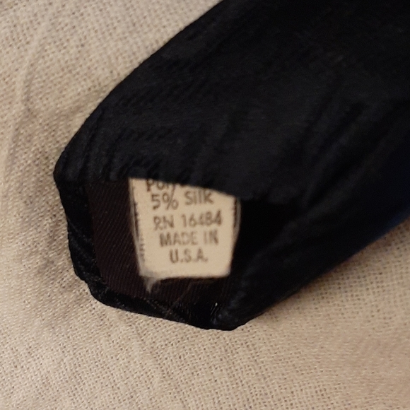 Vintage navy blue tie - Picture 5 of 6